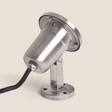 Afbeelding van LED Schijnwerper RGB 3W opbouw 12V DC Inox