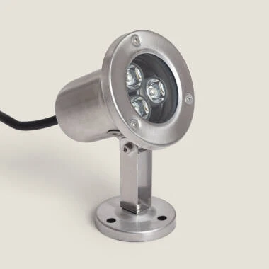 12V DC 3W Surface Mounted Stainless Steel LED Spotlight IP68