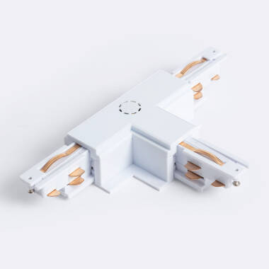 Connecteur 'Left Side' Type T pour Rail Triphasé DALI Track Encastré Aluminium