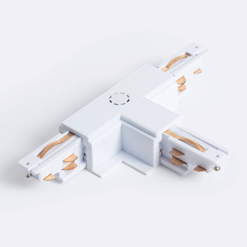 Image de Connecteur 'Left Side' Type T pour Rail Triphasé DALI Track Encastré Aluminium