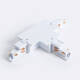 Image de Connecteur 'Left Side' Type T pour Rail Triphasé DALI Track Encastré Aluminium