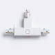 Image de Connecteur 'Left Side'  Type T pour Rail Triphasé Borgia Encastré Aluminium