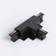Afbeelding van Connector 'Left Side' Type T voor Borgia Inbouw Driefasige Aluminium Rail