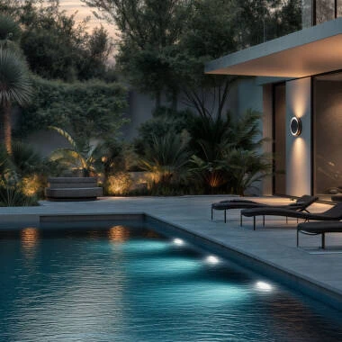 Bild von LED-Poolstrahler Oberfläche RGBW tauchfähig 12V AC IP68 20W