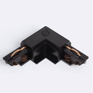 Connecteur 'Left Side' Type L pour Rail Triphasé DALI Track Encastré Aluminium