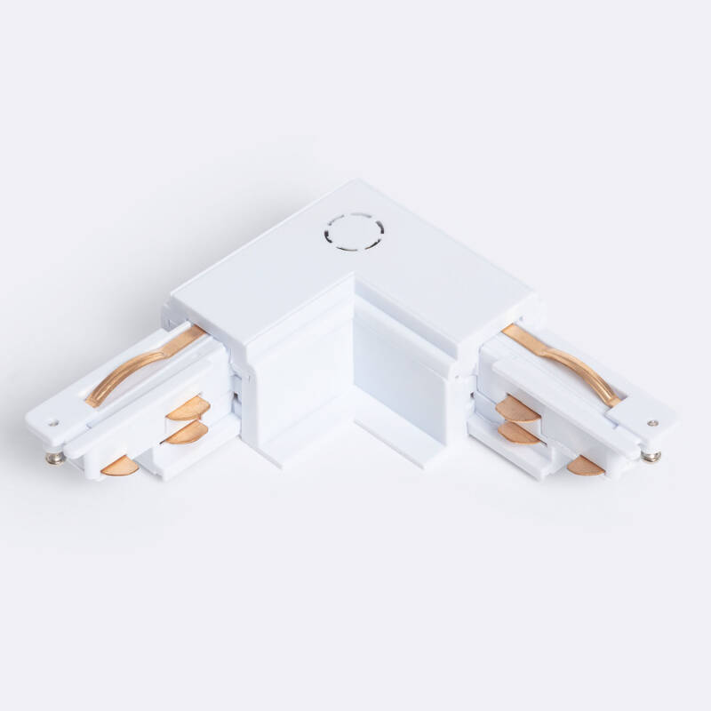 Image de Connecteur 'Left Side' Type L pour Rail Triphasé DALI Track Encastré Aluminium