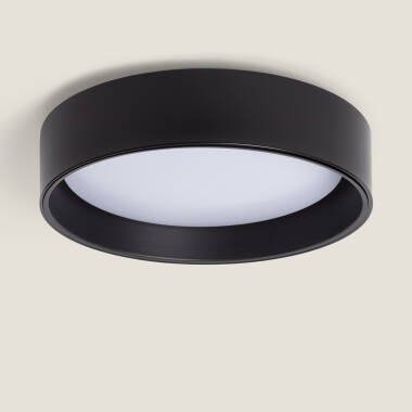 Plafondlamp LED 15W Rond Metaal Ø350 mm  CCT Selecteerbaar Black Design