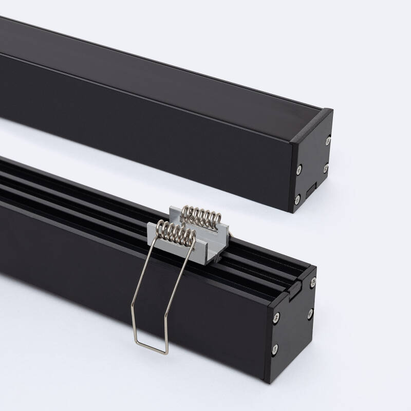 Obrázek Hliníkový Profil přisazený s Ukotvením Pomocí Svorek pro LED Pásky do 24 mm