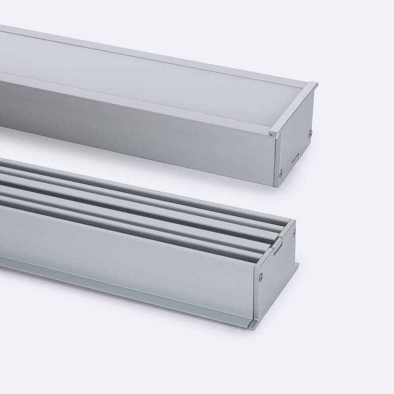 Image of Aluminium Architectural Large Profile with Continuous Cover for LED Strip up to 40mm 