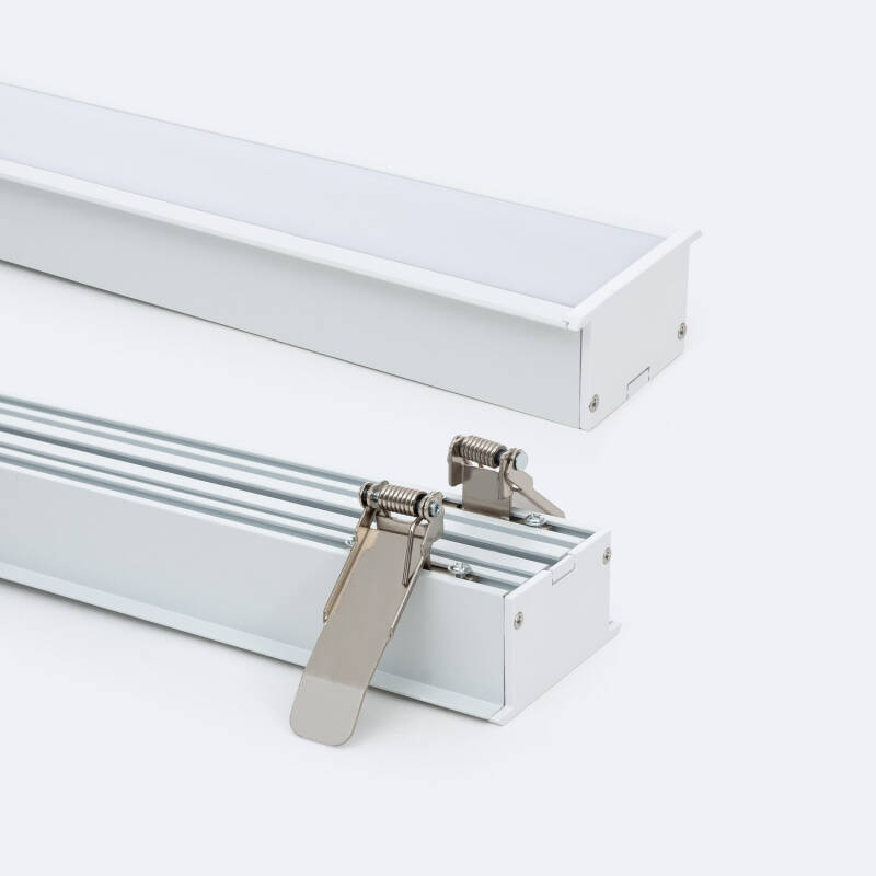 Bild von Aluminiumprofil Einbau XL für LED Streifen bis 40 mm mit durchgehender Abdeckung Bild von Aluminiumprofil Einbau XL für LED Streifen bis 40 mm mit durchgehender Abdeckung