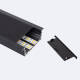 Image of Aluminium Large Size Recessed Profile with Continuous Cover for LED Strips up to 60mm