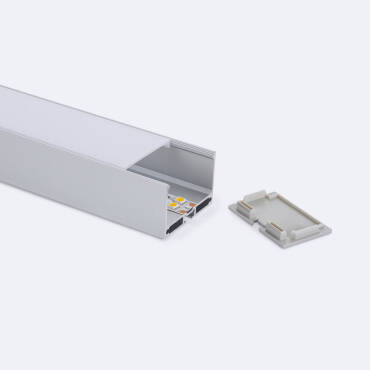 LED gips profiel inclusief afdekking 2 meter 47mm x 14,50mm - GIPS100