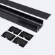 Bild von Aluminiumprofil Großformat Hängend mit durchgehender Abdeckung für LED Streifen bis zu 45 mm