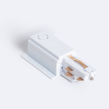 Verbinder 'Right Side' zum Netzanschluss für 3-Phasenstromschiene DALI Track Einbau Aluminium