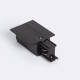 Image of Right Side Feed Connector for 3-Circuit Recessed Aluminium Track 