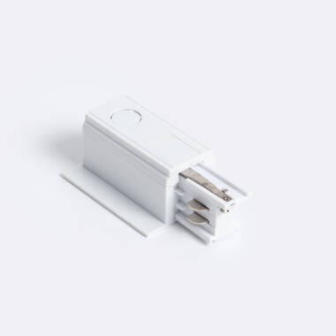 Connecteur 'Left Side' Triphasé pour Rail Encastré Aluminium