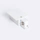 Image de Connecteur 'Left Side' Triphasé pour Rail Encastré Aluminium