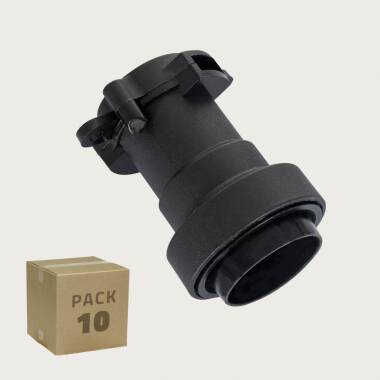 Lampenfassung E27 IP44 für Elektrisches Flachkabel für Girlanden (Pack 10 Stück)