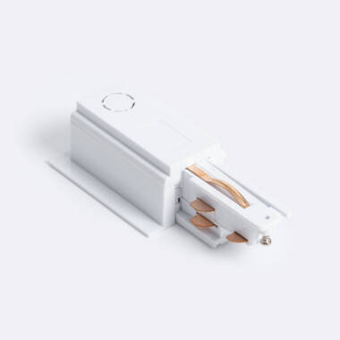 Verbinder 'Left Side' zum Netzanschluss für 3-Phasenstromschiene DALI Track Einbau Aluminium
