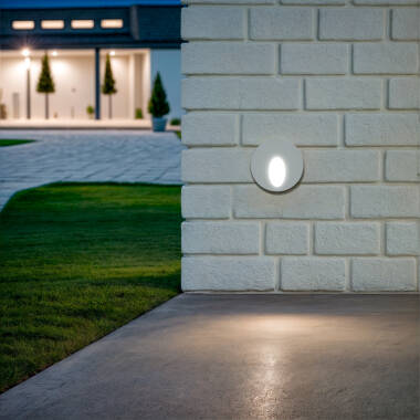 Bild von LED-Wandeinbauleuchte 1W Rund Weiss Boiler
