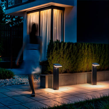 Afbeelding van Baken Outdoor Solar LED 5W 50cm Aluminium met Bewegingssensor Edwan