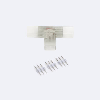 Connettore Tipo "T" per Striscia LED CCT 220V AC Larga 14 mm