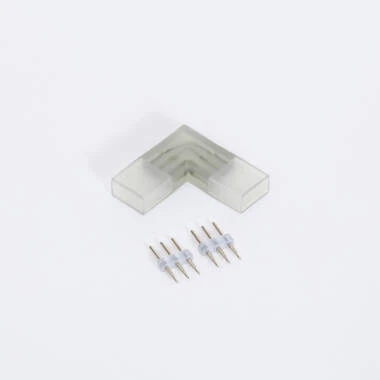 Connettore Tipo "L" per Striscia LED CCT 220V AC Larga 14 mm