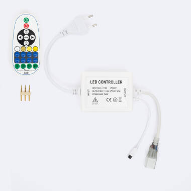 Dimmer Controller voor LED Strip CCT 220V AC met IR Afstandsbediening