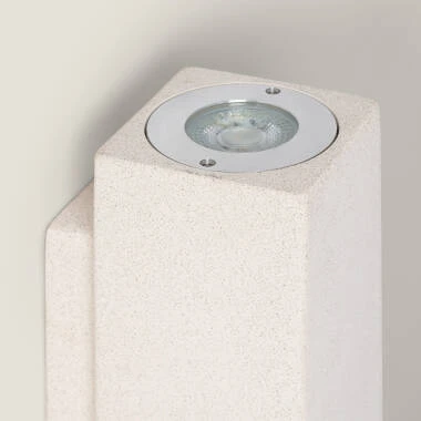 Image of Banjar Square Cement Outdoor Double Sided Wall Lamp