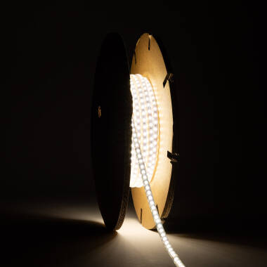 Bobine LED SMD2025 Auto-rectifiée 220V AC 120 LED/m IP65 20m Largeur 6,5mm Coupe tous les 10cm