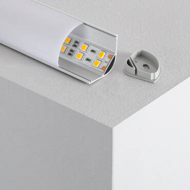 LEDKIA LIGHTING Aluminiumprofil Für LED-Streifen – 10 M Mit Durchgehender Abdeckung