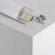 Image de Profilé Aluminium Angle Rond avec Capot Continu pour Ruban LED jusqu'à 20 mm