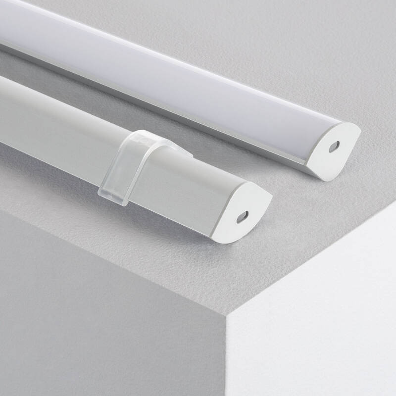 Obrázek Rohový Hliníkový Profil Kulatý se Souvislým Krytem pro LED Pásky do 20 mm