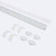 Image of Round Aluminium Corner Profile with Cover for LED Strip up to 20mm 