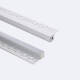 Image of Aluminium Recessed Plaster/Plasterboard Profile with Continuous Cover for LED Strip up to 8mm