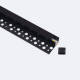 Image of Aluminium Recessed Plaster/Plasterboard Profile with Continuous Cover for LED Strip up to 8mm