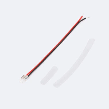 Connettore con Cavo per Striscia LED SMD/COB Autorettificata 220V AC IP65 Larga 6,5mm
