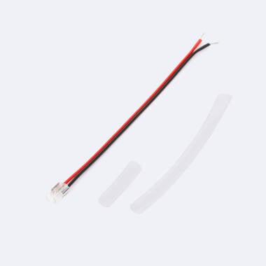 Spojka s Kabelem pro LED Pásek SMD/COB Extraúzká 220V AC IP65 Šířka 6,5mm