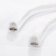 Image of 50m 220V AC Pink Dimmable Semicircular 180 Neon LED Strip 100LED/m 7.5W/m Cut at Every 100cm IP67