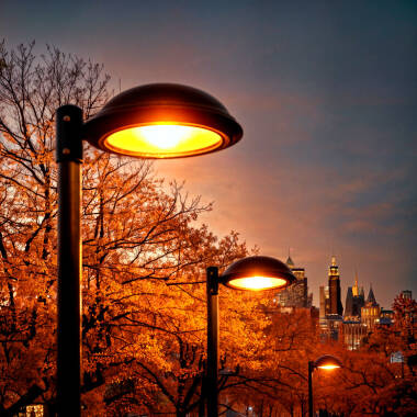 LED-Straßenleuchte 60W Bernstein Arrow LUMILEDS PHILIPS Xitanium Dimmbar 1–10V