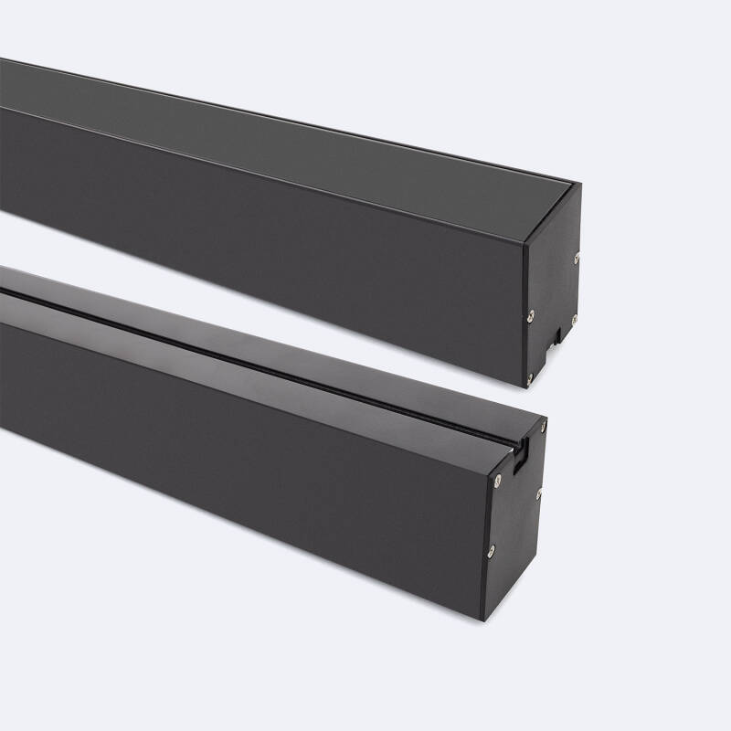 Bild von Aluminiumprofil Sixe Oberfläche und Aufhängung mit durchgehender Abdeckung für LED Streifen bis 22mm