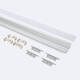 Bild von Aluminiumprofil Einbau für LED Streifen bis 31 mm mit durchgehender Abdeckung