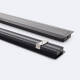 Bild von Aluminiumprofil Einbau für LED Streifen bis 31 mm mit durchgehender Abdeckung