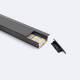Bild von Aluminiumprofil Einbau für LED Streifen bis 31 mm mit durchgehender Abdeckung