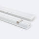 Image de Profilé Aluminium Encastré avec Capot Continu pour Ruban LED jusqu'à 31 mm