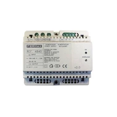 Alimentation DIN6 100-240V AC + 24V DC 2.5A FERMAX 4840
