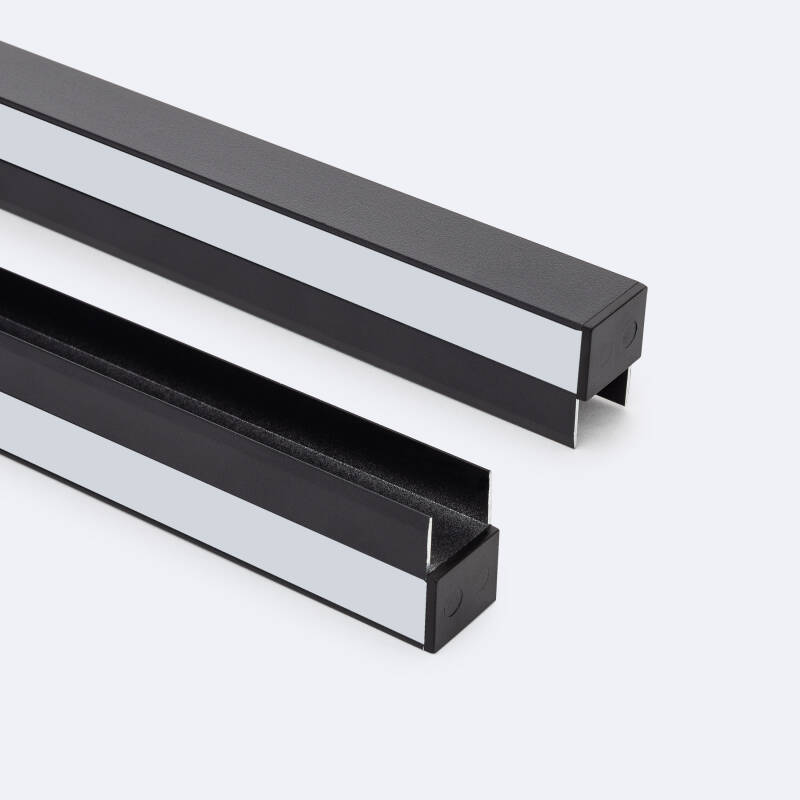 Image of Aluminium Profile for Shelves with Continuous Cover for LED Strips up to 12mm 