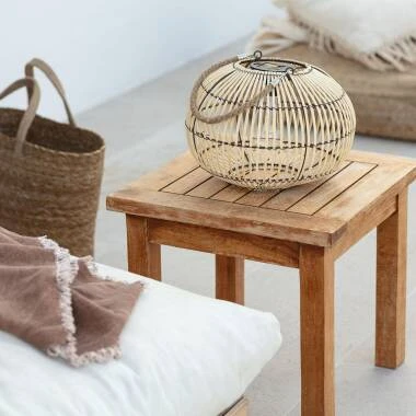 Bild von LED-Tischlampe Aussen Solar aus Rattan Sipur