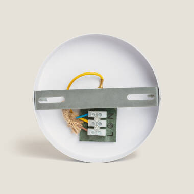 Image of Amaia Rattan & Fabric Pendant Lamp 