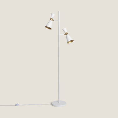 Lampada da Terra Metallo 2 Faretti Jigger